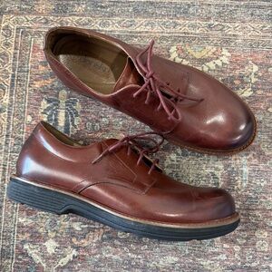 Dansko Josh Oxford Brown Leather Lace Up Shoes EU 45 US 11.5 - 12